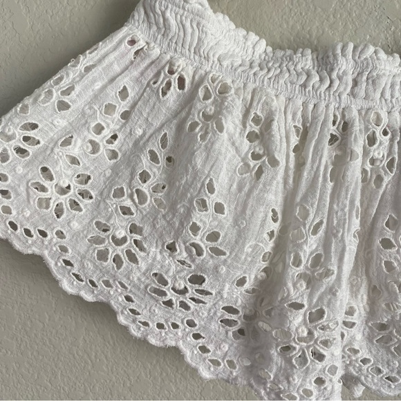 NWOT People Crop Top Eyelet in White - Picture 6 of 10